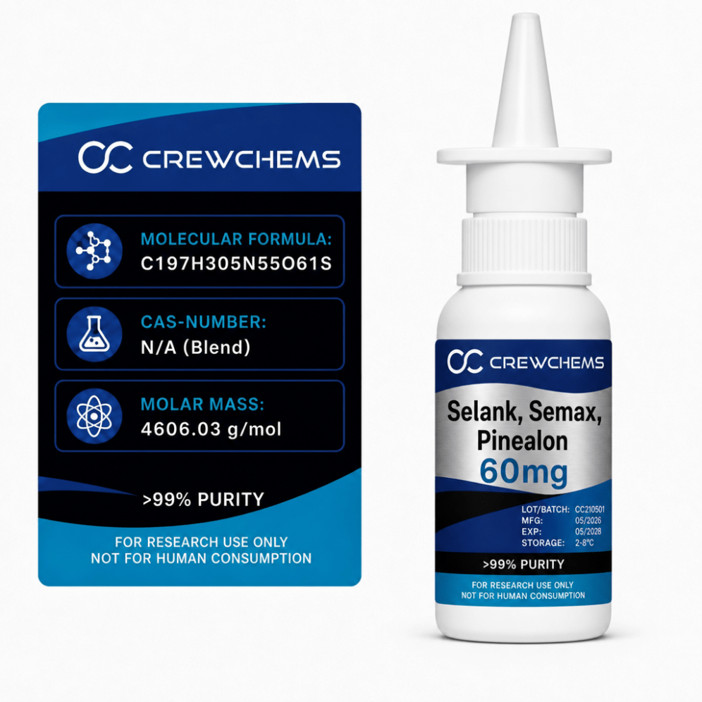Triple Blend Nasal Spray – Selank / Semax / Pinealon - CrewChems