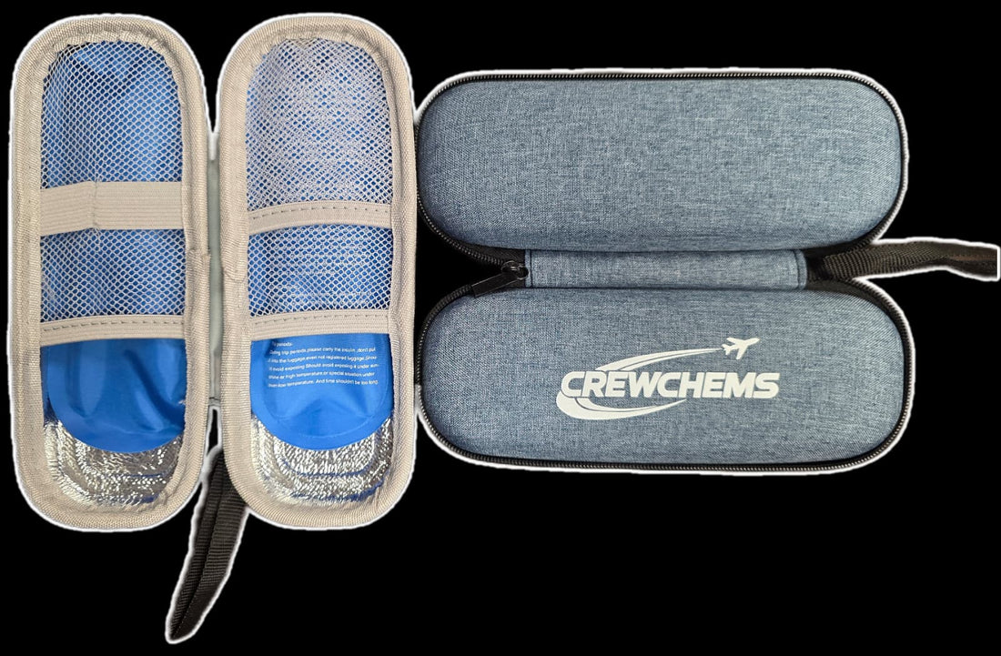 CrewChems Insulated Travel Case with Gel Packs - CrewChems